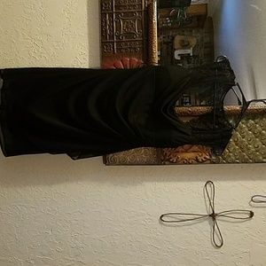 Blace Cocktail dress with lace shoulders